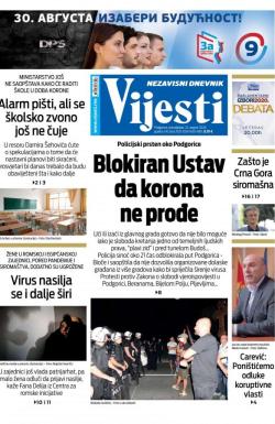 Vijesti - broj 8038, 24. avg 2020.