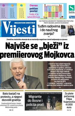 Vijesti - broj 7780, 2. dec 2019.