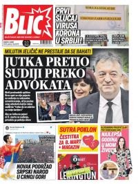 Blic - broj 8278, 7. mar 2020.