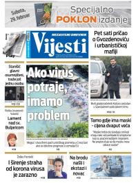 Vijesti - broj 7865, 28. feb 2020.