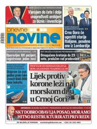 Dnevne novine - broj 2662, 22. apr 2020.