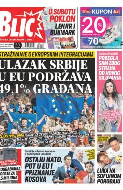 Blic - broj 8455, 10. sep 2020.