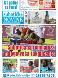 Nove Subotičke novine - broj 33, 14. avg 2015.