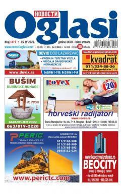 Novosti oglasi - broj 1619, 15. apr 2020.