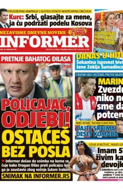 Informer - broj 2254, 18. sep 2019.