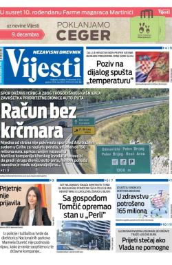 Vijesti - broj 9562, 8. dec 2024.