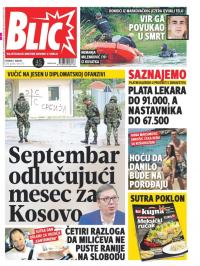 Blic - broj 7714, 7. avg 2018.