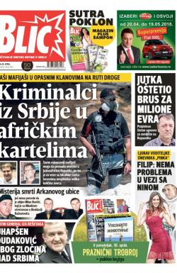 Blic - broj 7615, 28. apr 2018.