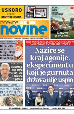 Dnevne novine - broj 3086, 1. sep 2021.