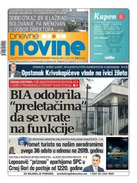 Dnevne novine - broj 3066, 9. avg 2021.