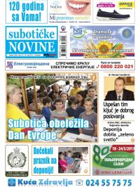 Nove Subotičke novine - broj 19, 10. maj 2013.