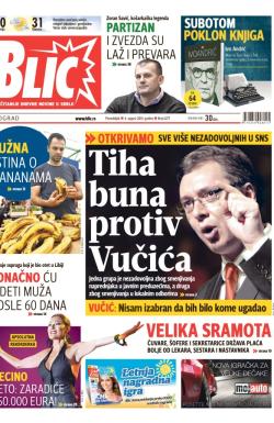 Blic - broj 6277, 4. avg 2014.