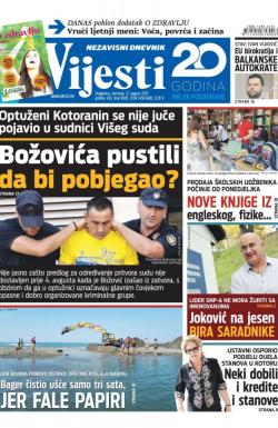 Vijesti - broj 6970, 17. avg 2017.