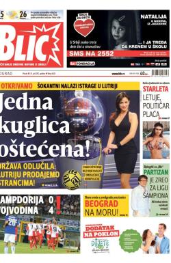 Blic - broj 6631, 31. jul 2015.