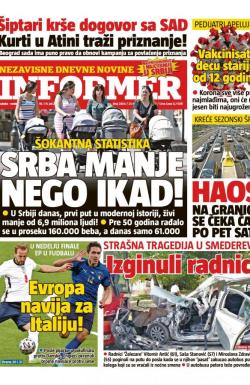 Informer - broj 2804, 10. jul 2021.