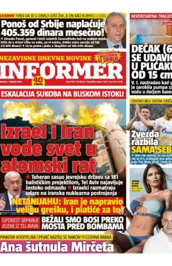 Informer - broj 3795, 3. okt 2024.