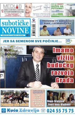 Nove Subotičke novine - broj 31, 5. avg 2016.