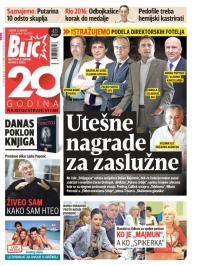 Blic - broj 7004, 13. avg 2016.