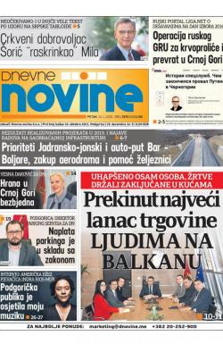 Dnevne novine - broj 2575, 10. jan 2020.