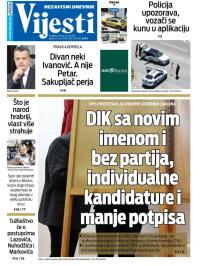 Vijesti - broj 7654, 30. jul 2019.