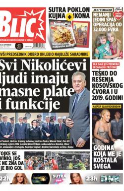 Blic - broj 7763, 25. sep 2018.