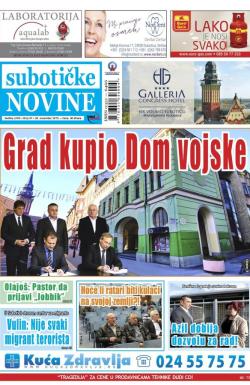 Nove Subotičke novine - broj 47, 20. nov 2015.