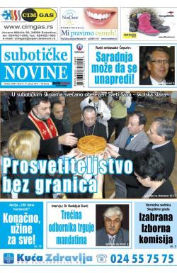 Nove Subotičke novine - broj 5, 31. jan 2014.