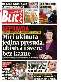 Blic - broj 7941, 27. mar 2019.