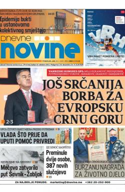 Dnevne novine - broj 2895, 25. jan 2021.