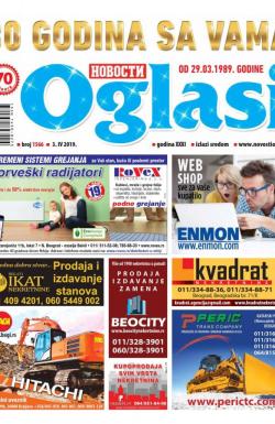 Novosti oglasi - broj 1566, 3. apr 2019.