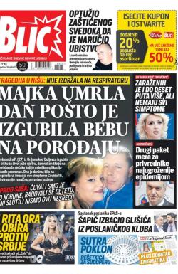 Blic - broj 8405, 22. jul 2020.