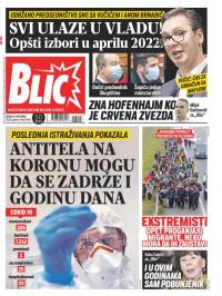 Blic - broj 8496, 21. okt 2020.