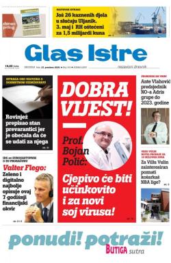 Glas Istre - broj 353, 23. dec 2020.