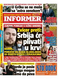 Informer - broj 2758, 18. maj 2021.