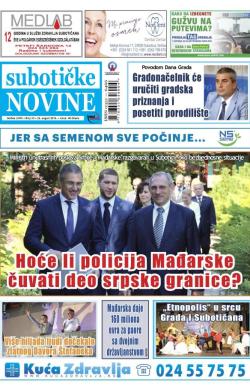 Nove Subotičke novine - broj 34, 26. avg 2016.