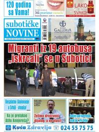 Nove Subotičke novine - broj 35, 28. avg 2015.