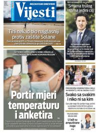 Vijesti - broj 7994, 10. jul 2020.