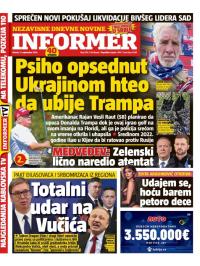 Informer - broj 3781, 17. sep 2024.