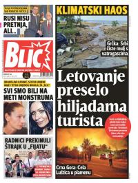 Blic - broj 7337, 19. jul 2017.