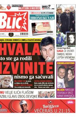 Blic - broj 6855, 15. mar 2016.