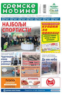 Sremske Novine - broj 2971, 7. feb 2018.