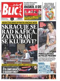 Blic - broj 8382, 29. jun 2020.