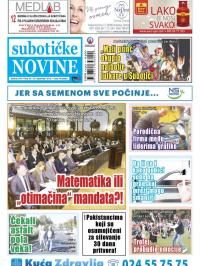 Nove Subotičke novine - broj 39, 30. sep 2016.