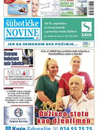 Nove Subotičke novine - broj 36, 8. sep 2017.