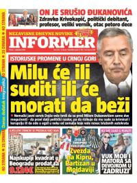 Informer - broj 2542, 1. sep 2020.