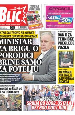 Blic - broj 8746, 5. jul 2021.