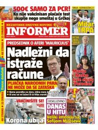 Informer - broj 2718, 31. mar 2021.