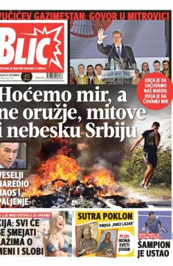 Blic - broj 7748, 10. sep 2018.