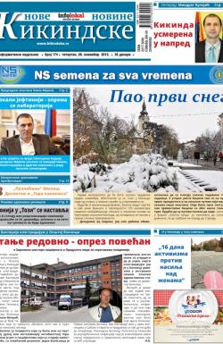 Nove kikindske novine - broj 174, 28. nov 2013.