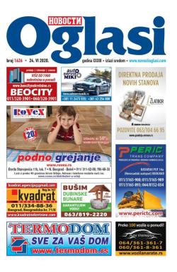 Novosti oglasi - broj 1626, 24. jun 2020.